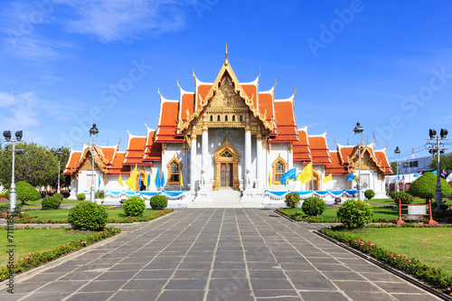 Wat Benchamabophit or Marble Temple in Bangkok, Thailand © wirojsid