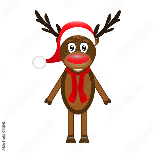 reindeer on a white background