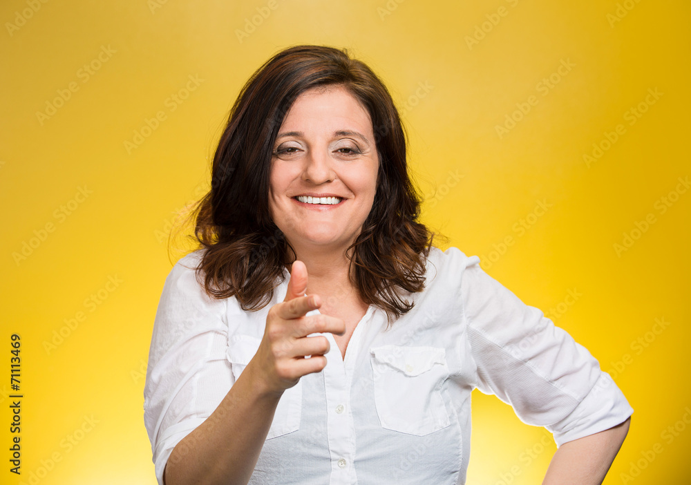 woman laughing smiling pointing finger at someone woman laughing smiling pointing finger at someone