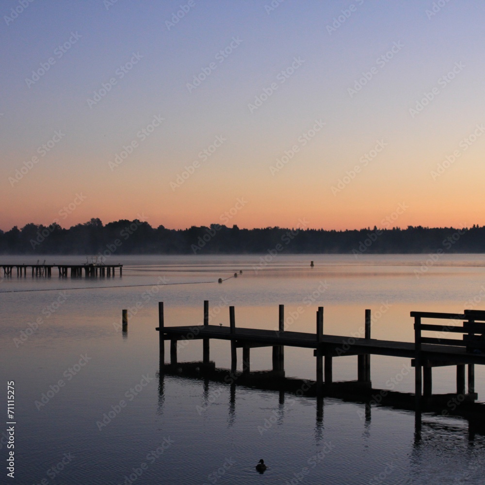 Fototapeta premium Sunrise Pier