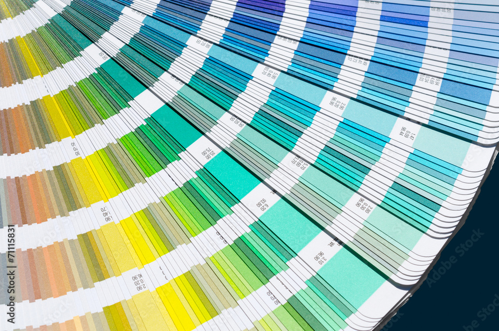 Fototapeta premium Farbfächer farben mischen drucken