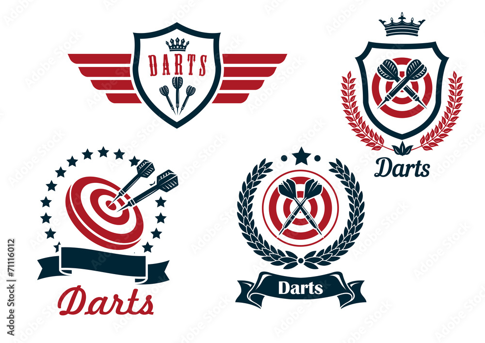 Darts heraldry emblems