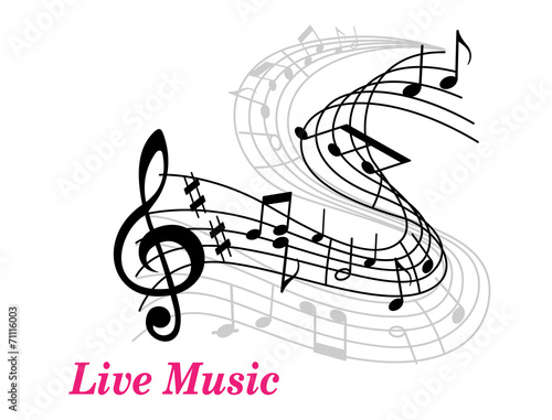 Live Music poster template
