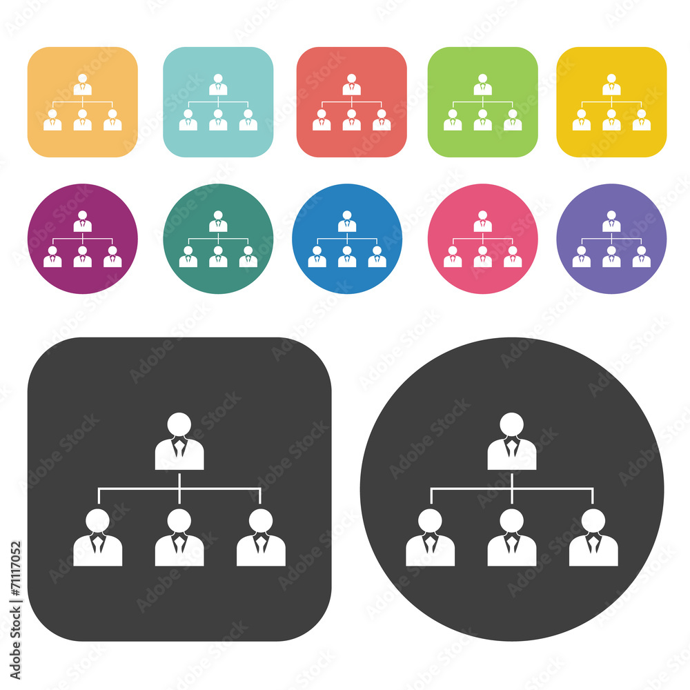Hierarchical Chart Icon. Planning And Business Strategy Icons Se Hierarchical Chart Icon. Planning And Business Strategy Icons Se