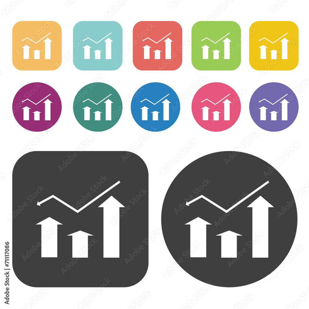 Chart With Wavy Lines Icon. Planning And Business Strategy Icons Chart With Wavy Lines Icon. Planning And Business Strategy Icons