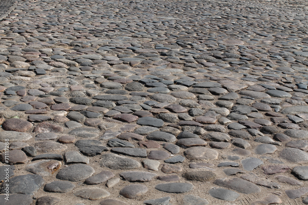 street paved with stone