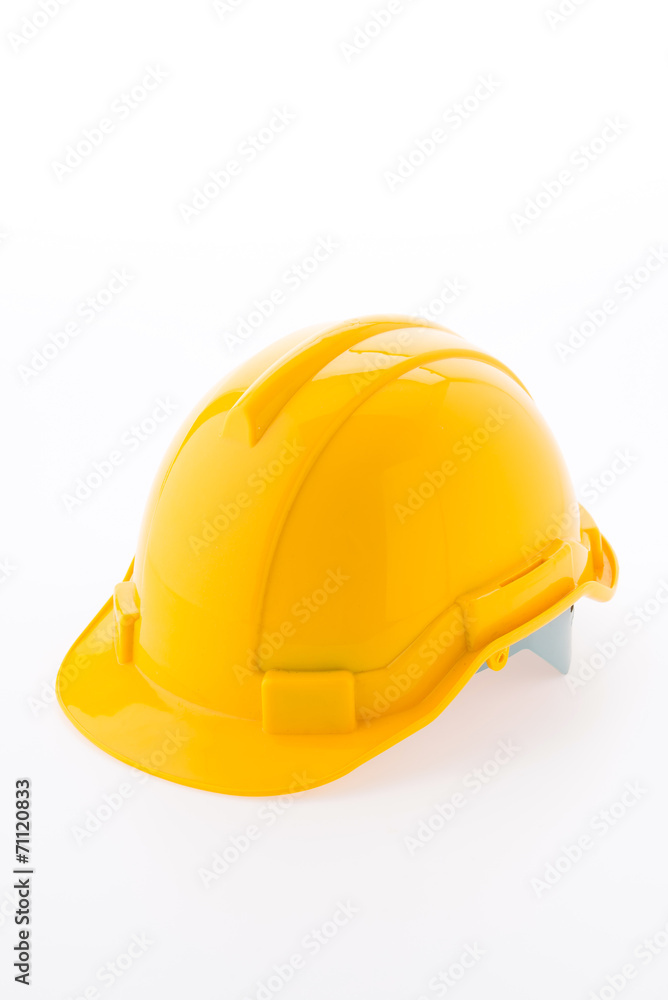 Hard hat isolated on white background Hard hat isolated on white background