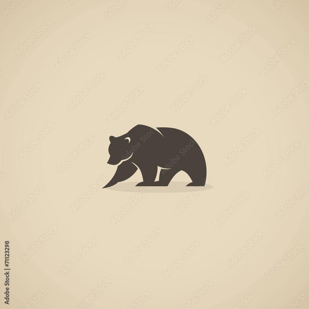 Naklejka premium Bear symbol