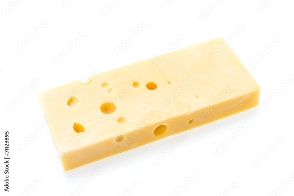Cheese isolated on white Cheese isolated on white