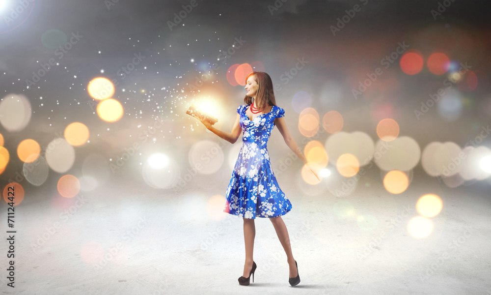 Fototapeta premium Woman with book