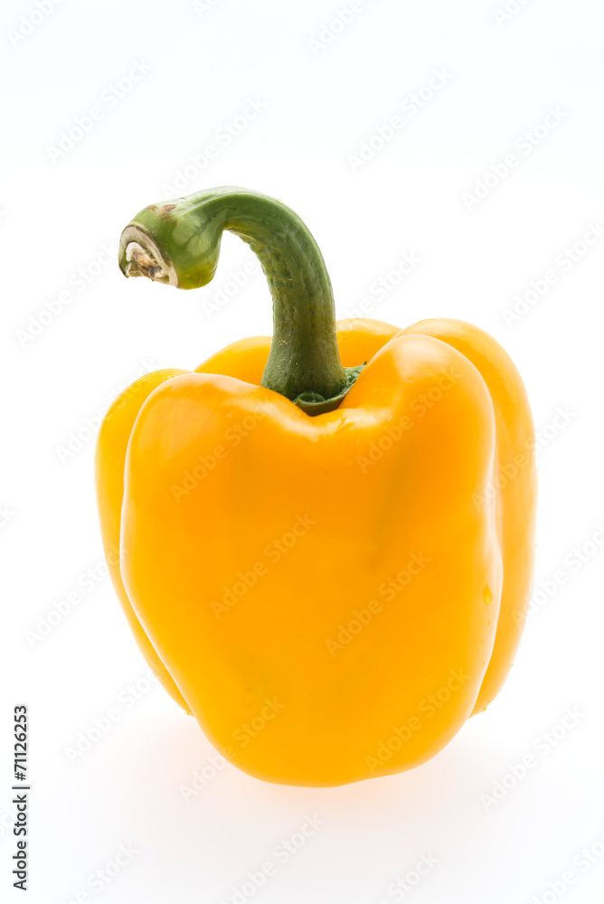 Yellow pepper isolated on white Yellow pepper isolated on white