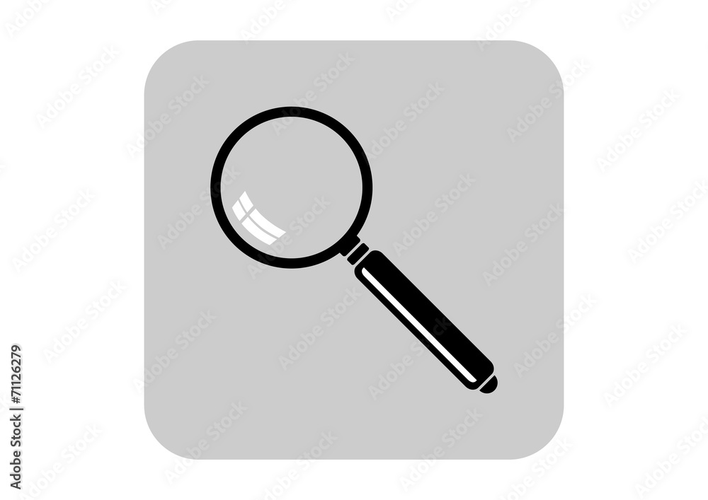 Magnifier vector icon Magnifier vector icon