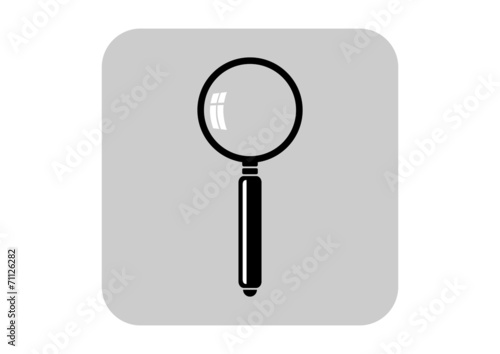 Magnifier vector icon