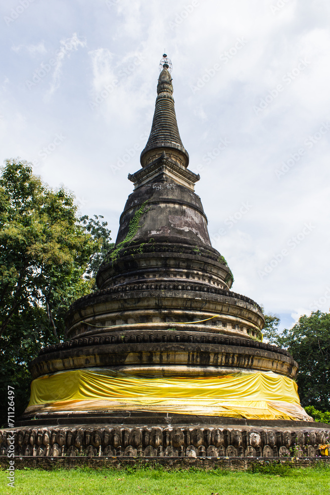 Ancient Pagoda, Wat UMong in Chiangmai, Thailand Ancient Pagoda, Wat UMong in Chiangmai, Thailand