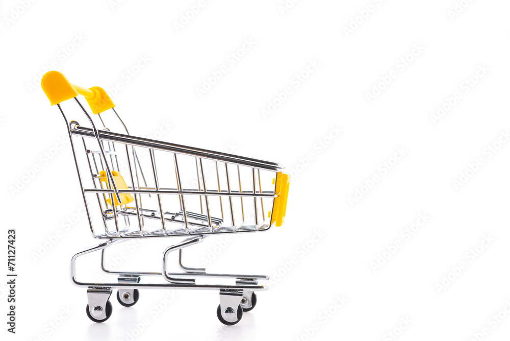 Shopping cart isolated on white background Shopping cart isolated on white background