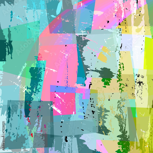 abstract background composition, with strokes and splashes, half