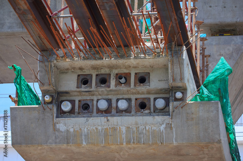 Structural concrete columns pots projects BTS extension Bearing