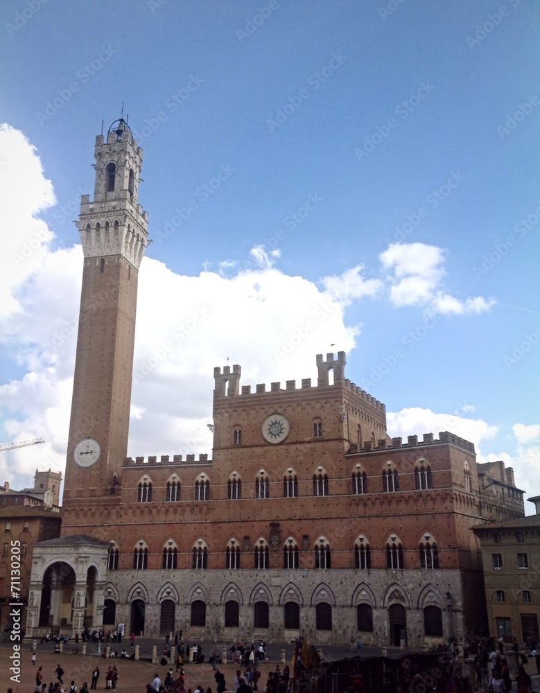 Palazzo pubblico in piazza del Campo, Siena.