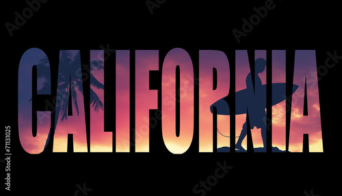 Photography Vintage Filtered California Postcard