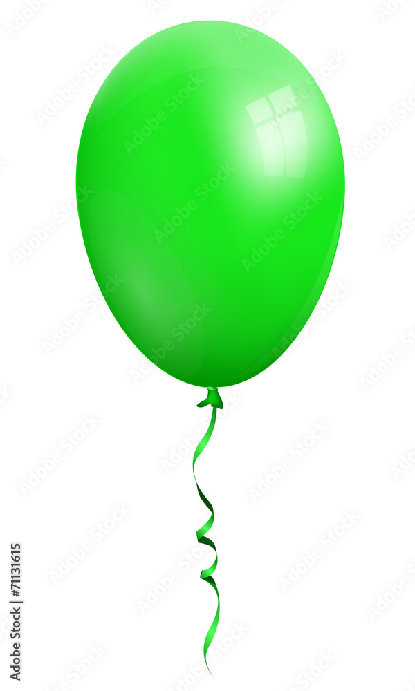 Balloon, single green Adobe Stock