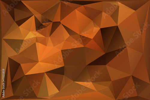 Dark Yellow Polygon Triangle Background