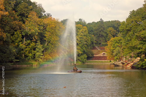 The Snake fountain. Sofiyivsky Park