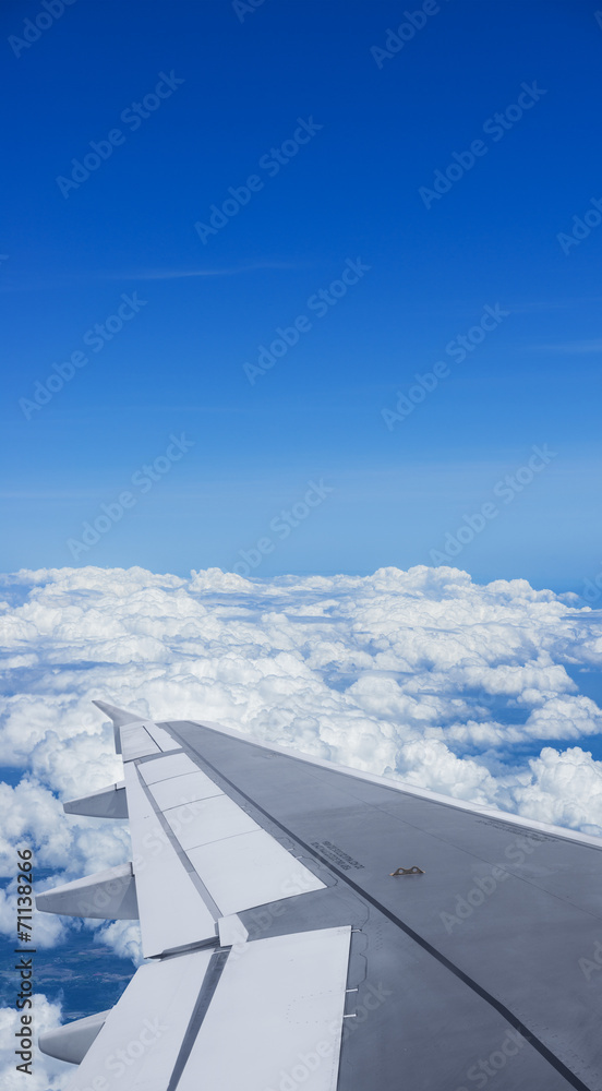 View from the window of aircraft
