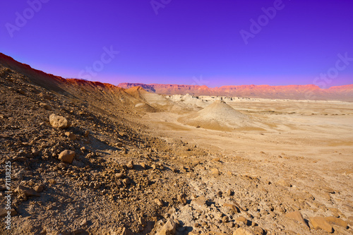 Evening in Desert