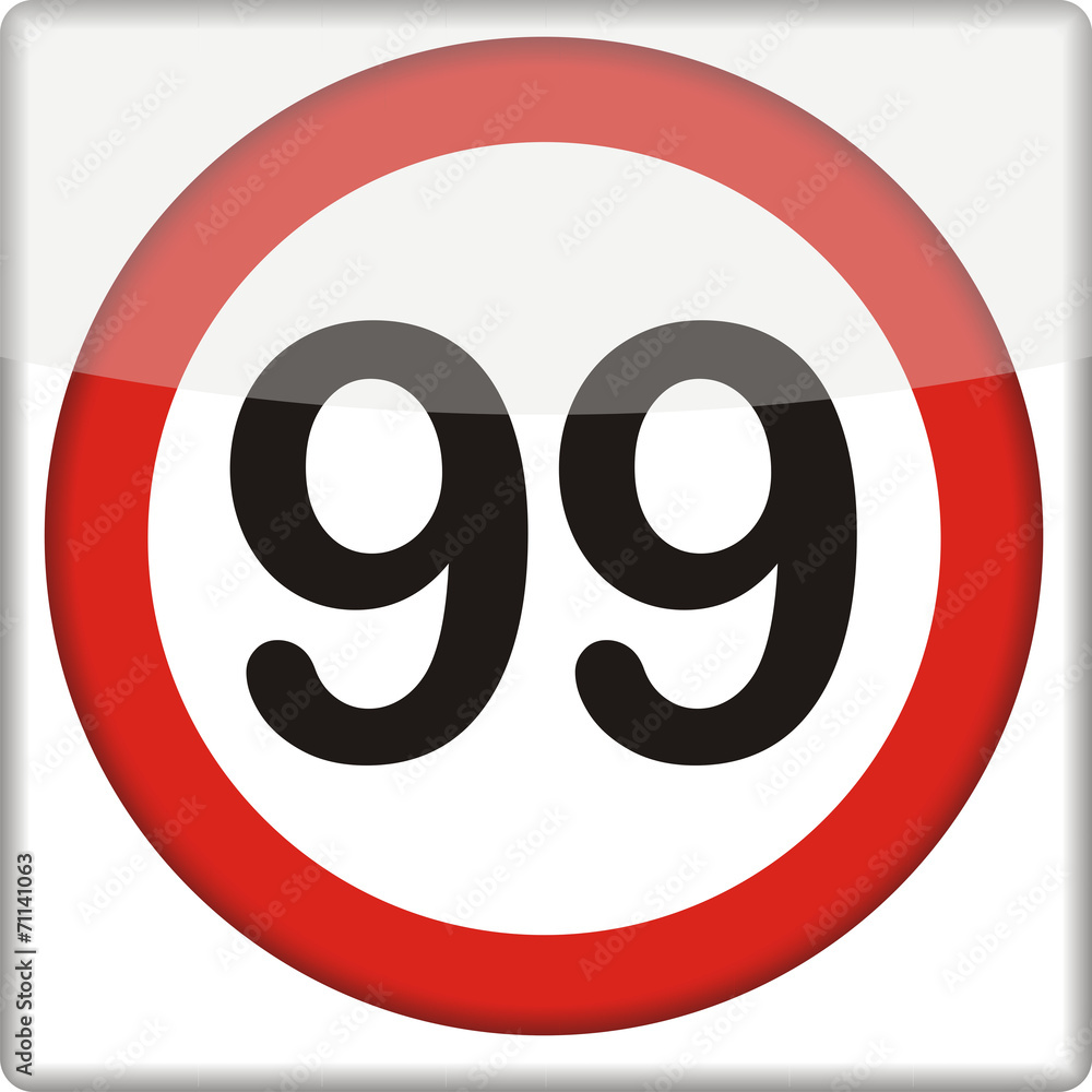 Verkehrsschild, 99