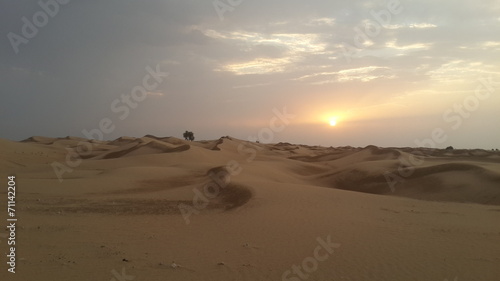 Dunes in the desert in Dubai