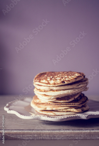 pancakes lying on the plate