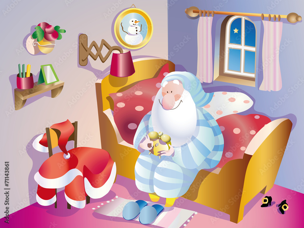 Obraz premium santa claust goodnight