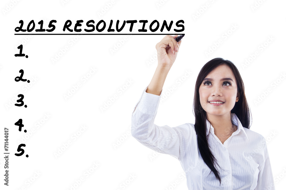 Young entrepreneur makes resolutions list