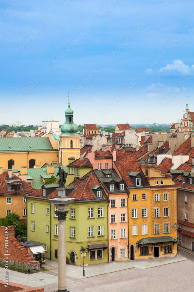 Fototapeta premium Domy na placu zamkowym