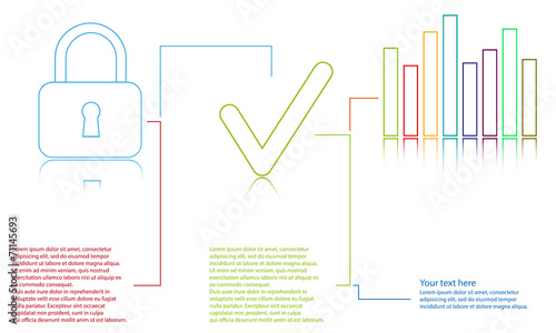 info graphic tepmlate on white background