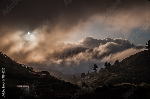 Clouds before evening on Gran Canaria