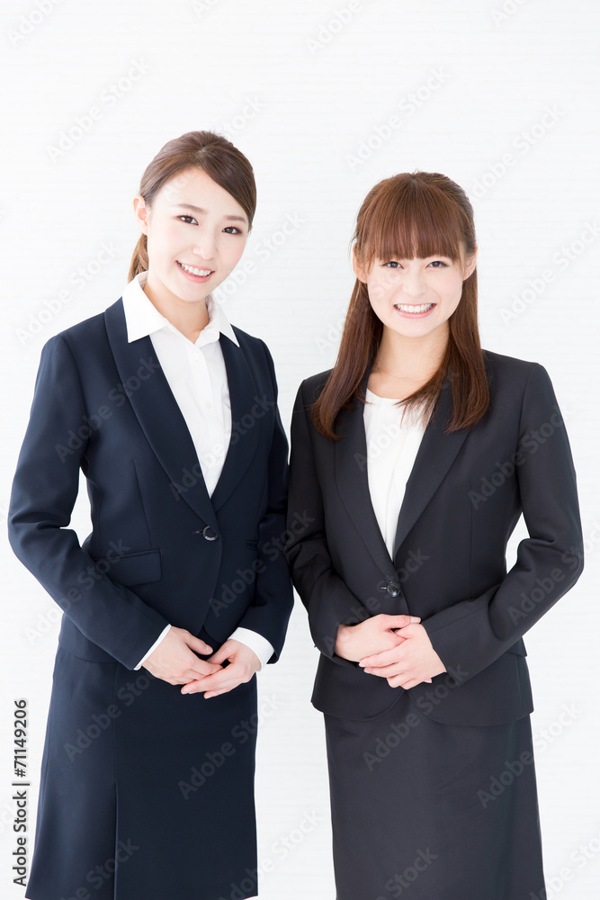 portrait of asian businesswomen on white background portrait of asian businesswomen on white background