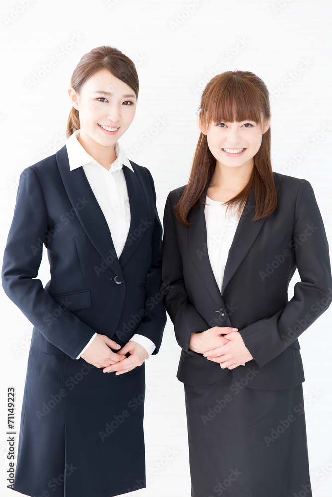 portrait of asian businesswomen on white background portrait of asian businesswomen on white background