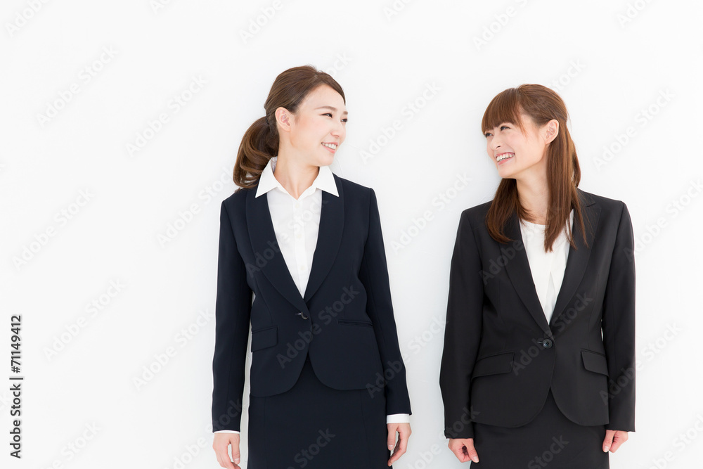 portrait of asian businesswomen on white background portrait of asian businesswomen on white background