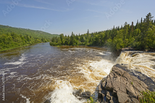 Looking downriver from a Wilderness Falls photo