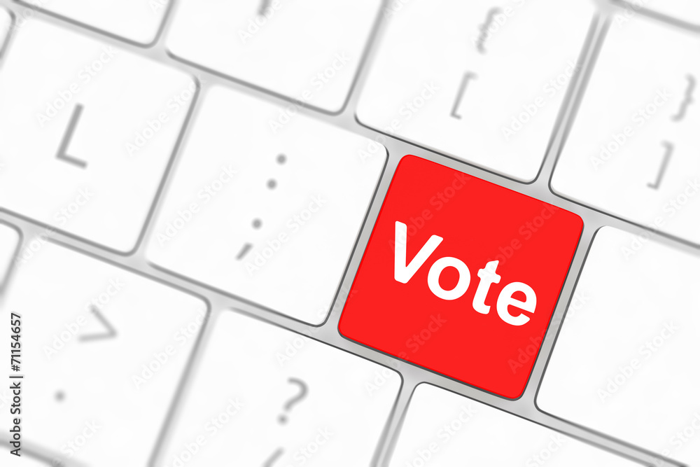 vote button on computer keyboard showing internet concept vote button on computer keyboard showing internet concept