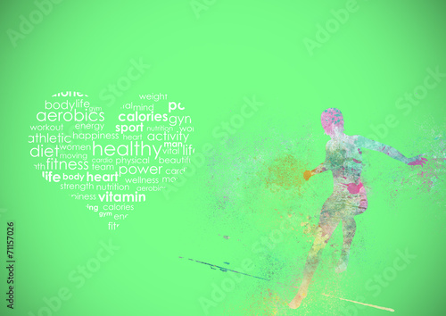 Fitness Abstract Background