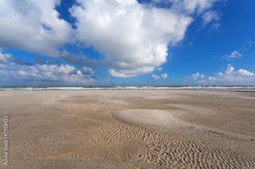 low tide on North sea coast