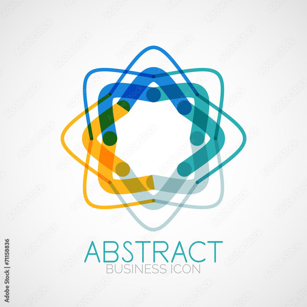 Symmetric abstract geometric shape Symmetric abstract geometric shape