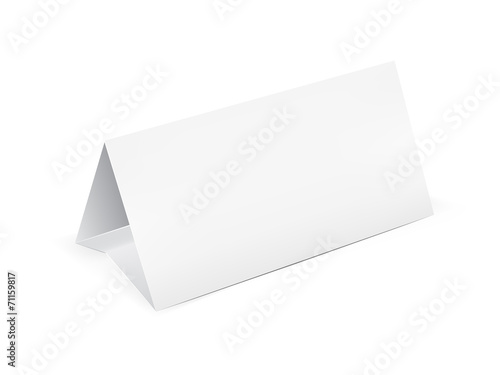 Paper table card
