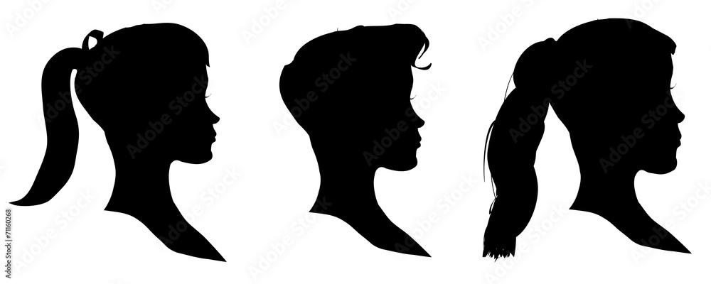 Vector silhouettes people. Vector silhouettes people.