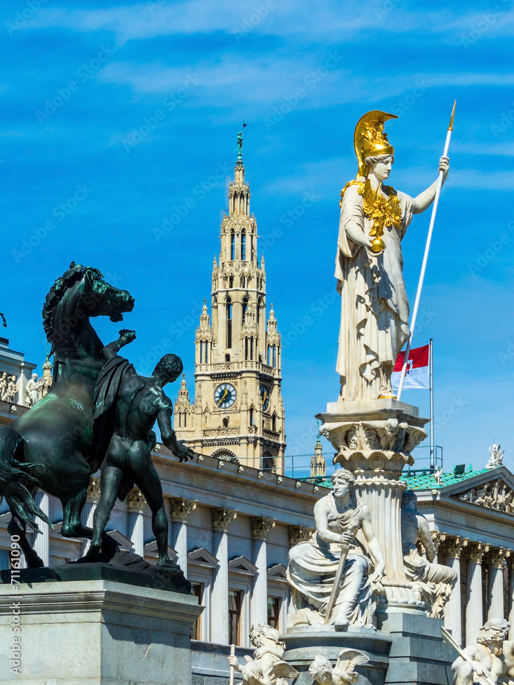 Fototapeta premium Österreich, Wien, Parlament