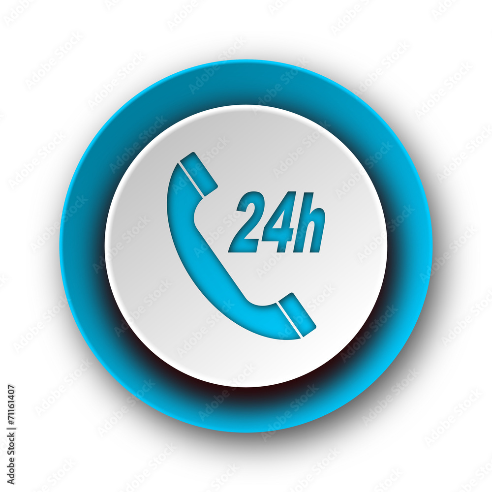 service blue modern web icon on white background service blue modern web icon on white background