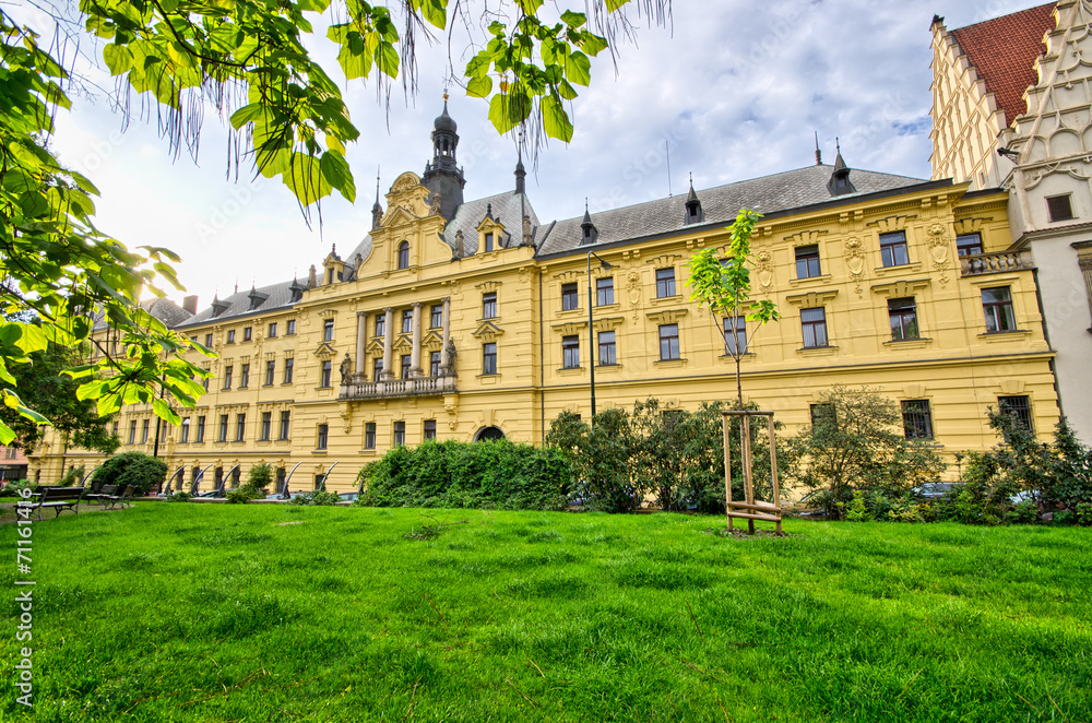 Town hall on Karlove Namesti in Prague, Czech Republic