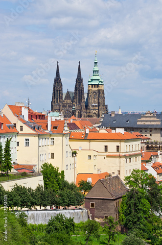 Cathedral on Hradcany hill in Prague, Czech Republic